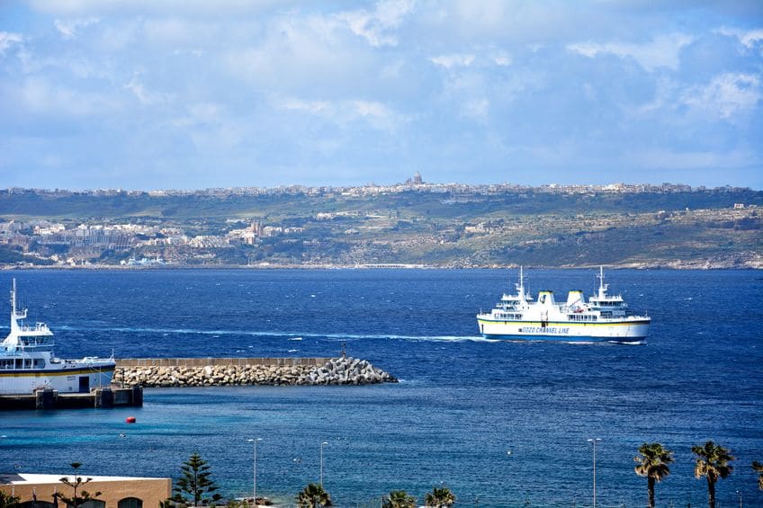 Ferry-boat from Italy to Malta