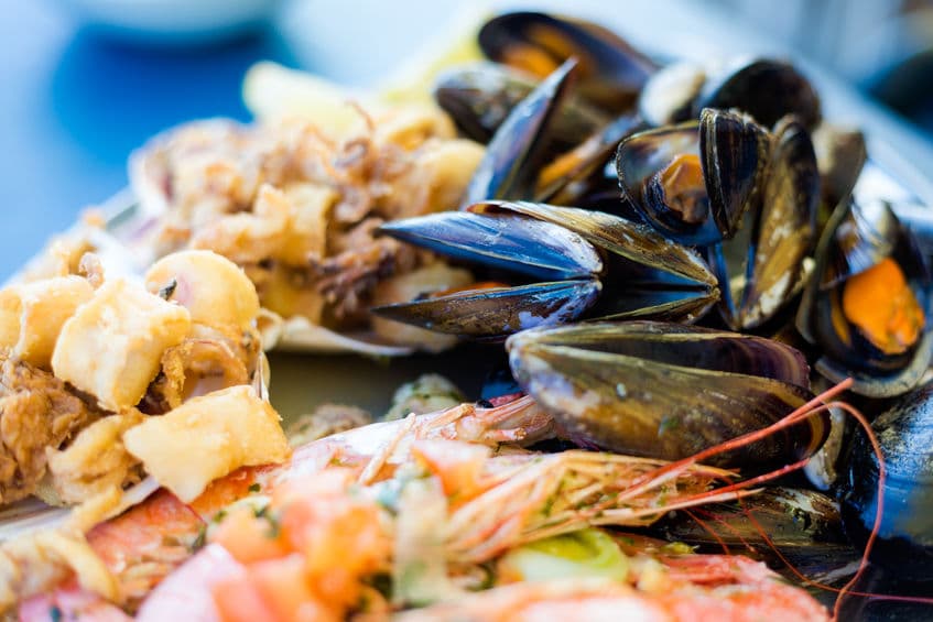 Maltese seafood and fish platter